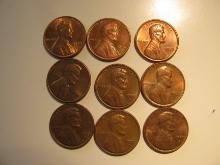 US Coins: 9xBU/Clean 1970-D pennies