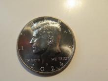 US Coins: 1x2024-D (UNC) Kennedy Half Dollar