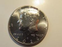 US Coins: 1x2024-D (UNC) Kennedy Half Dollar