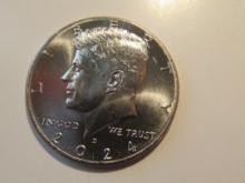 US Coins: 1x2024-D (UNC) Kennedy Half Dollar