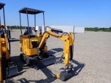 AGT INDUSTRIAL H15 MINI EXCAVATOR,  420CC GAS,OROPS, RUBBER TRACK, MANUAL T