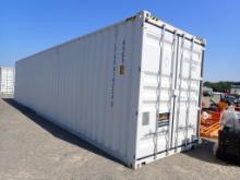 SHIPPING CONTAINER,  40', CONTAINER, (2) DOUBLE SIDE DOORS, (1) DOUBLE END