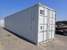 SHIPPING CONTAINER,  40', CONTAINER, (2) SETS DOUBLE DOORS, (1) DOUBLE END