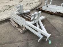 ( 2 ) HEAVY DUTY EQUIPMENT POLE RACKS FOR TRUCKS, APPROX 70" EACH