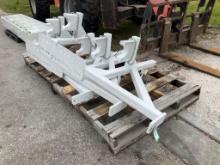 ( ) HEAVY DUTY EQUIPMENT POLE RACKS FOR TRUCKS, APPROX 70" EACH