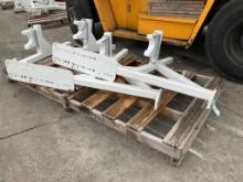 ( 2 ) HEAVY DUTY EQUIPMENT POLE RACKS FOR TRUCKS, APPROX 70" EACH