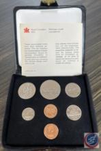 1979 Canadian Uncirculated Coin Set in Red Leather Case