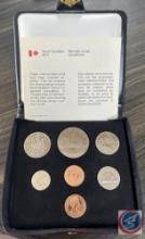 1978 Canadian Uncirculated Coin Set in Red Leather Case