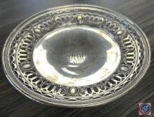 Sterling silver engraved plate