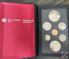 1987 Canadian Uncirculated Proof Set in Black Leather Case