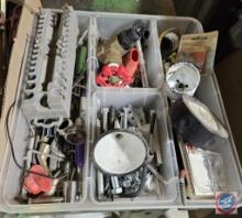 Miscellaneous parts in tool organizer