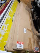 (2) Uline 60" pipe clothing racks new in box