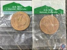 (2) 1789 US Mint Denver Colorado Coins
