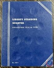 Incomplete Liberty Standing Quarter, Collection 1916-1930