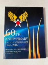 60th Anniversary US Air Force Commemorative Hardback Book - 2007 (Author Signature Included)