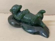 Otter Carved in Jade