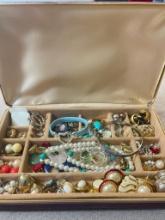 Vintage Jewelry Lot with Jewelry Box