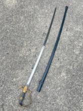 German Military Sword with Scabbard