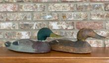 Pair of Vintage Wooden Duck Decoys