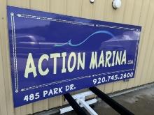 44 inch x 92 inch Action Marina.com Sign