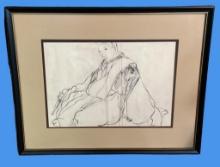 Framed and Matted Japanese Art, c. 1830—21"� x