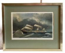 BARQUE ‘’HENRY’’ Print, Framed and Matted, 21