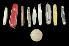 Assorted Vintage Pocket Knives and Multitools,