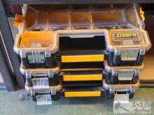 (3) DeWalt Locking Organizer Bins with Hardware