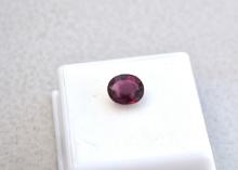 2.68 Carat Oval Cut Red Tourmaline