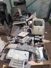 (2) Pallets w/Computer Keyboards, Monitors, Assorted Printers, Overhead Projectors, PC Towers