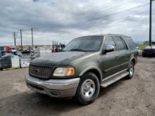 2000 Ford Expedition Multipurpose Vehicle (MPV), VIN # 1FMRU1765YLA91347