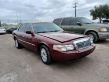 2008 Mercury Grand Marquis Passenger Car, VIN # 2MEFM75V98X626895