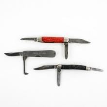 3 Vintage Kutmaster USA Pocket Knives