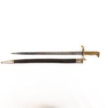 19th C. German M1871 Dress Bayonet-Double Etched
