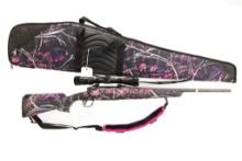 Savage Axis .243 Rifle Pink Muddy Girl Camo And Matching Case