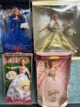 (4) collector, Barbie dolls, birthday, Sugar fairy Plum celebration Barbie