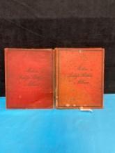 Two postage stamp albums from the early 1900s