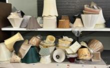 extremely large collection of lampshades