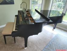 Vintage 1975 K. Kawai KG-6C Ebony Grand Piano with amazing history