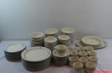 Lenox Country Cottage Blossoms China Stone 75 Total Pieces. 12 Dinner Plates, 12 Salad Plates, 15
