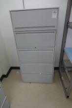 5-DRAWER LATERAL CABINET & CONTENTS