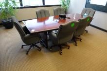CONFERENCE TABLE & 6 CHAIRS X1