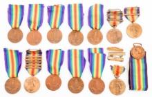 WWI ITALIAN & NAMED US VICTORY MEDALS