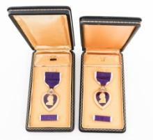 WWII US ARMED FORCES NAMED PURPLE HEART MEDALS