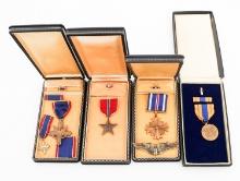 WWII US NAMED DISTINGUISHED FLYING CROSS & MEDALS