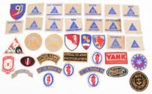 WWII US ARMY MORTAR & ENGINEER PATCHES