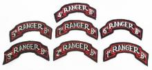 WWII US ARMY RANGER BATTALION PATCHES