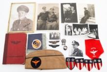 WWII USAAF CBI INSIGNIA & PHOTOGRAPH GROUPING