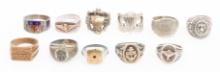 WWII US ARMED FORCES SIGNET RINGS