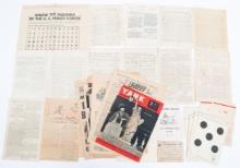 WWII - POST WAR US NEWSPAPERS & V-MAIL ENVELOPES